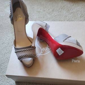 Christian Louboutin size 9 peep toe